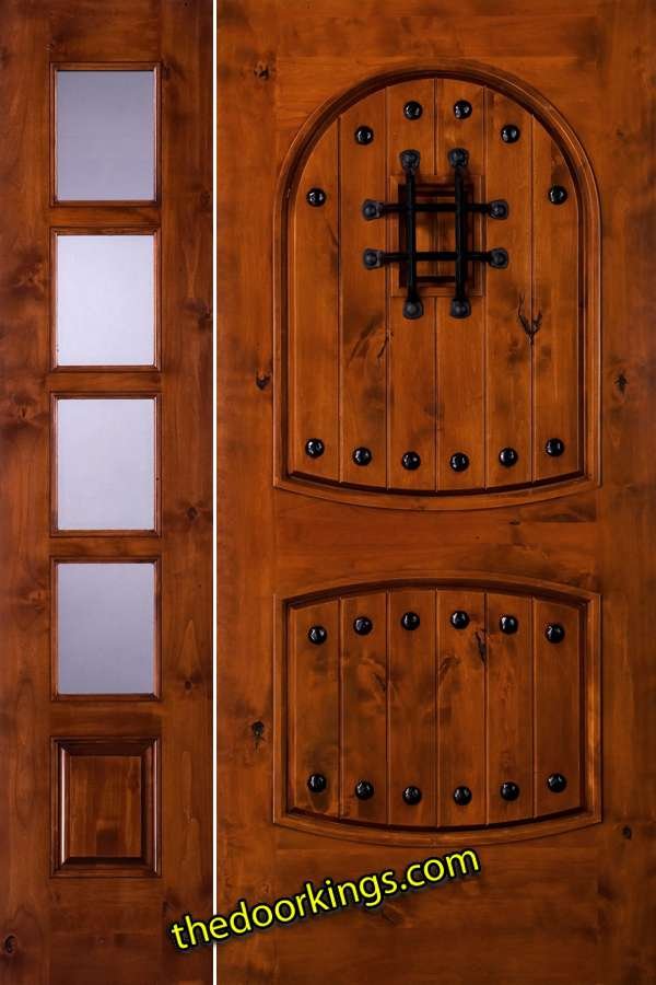 sw01 knotty alder with one sw68 sidelite